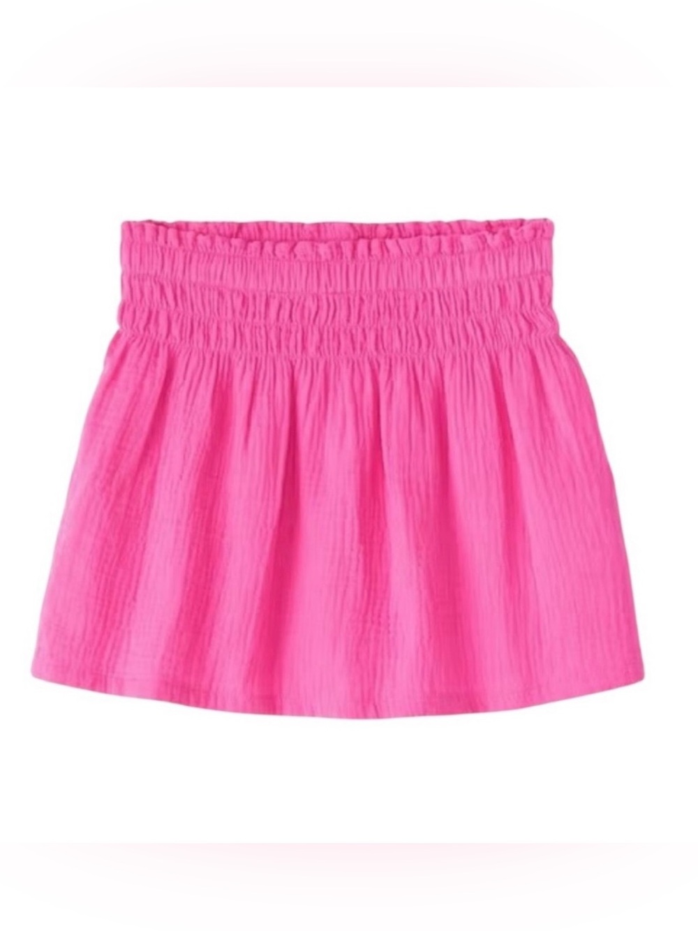Hannah Anderson Smocked Skirt Cotton Muslin Size‎ 12 Pink Gauze Cotton Fairycore